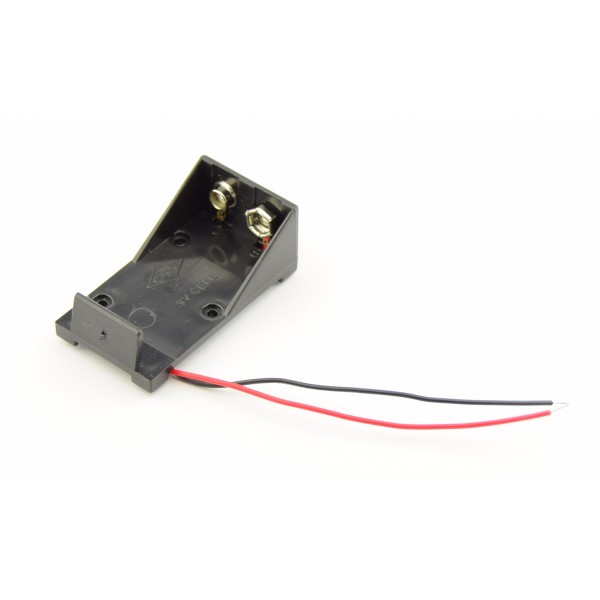 9V Battery Holder with Loose Wires