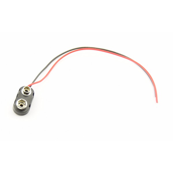 9V Batterij Clip met Losse Draden - 15cm - HARD