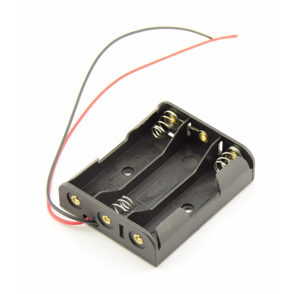 3x AA Battery Holder with Loose Wires