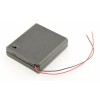 4x AA Batterijdoosje met Losse Draden en Schakelaar
