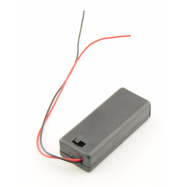 2x AAA Battery Box with Loose Wires and Switch