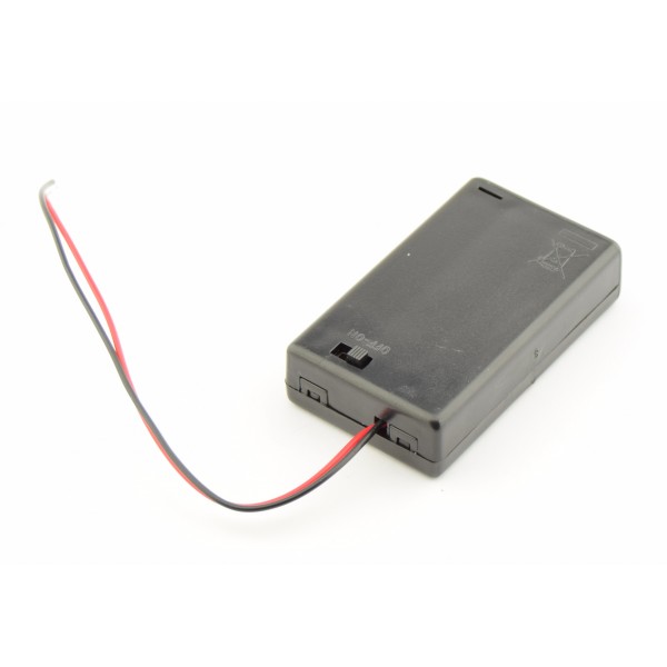 3x AAA Battery Box with Loose Wires and Switch