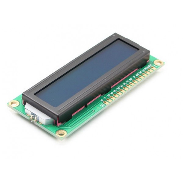 LCD Display 16*2 karakters met witte tekst en blauwe backlight