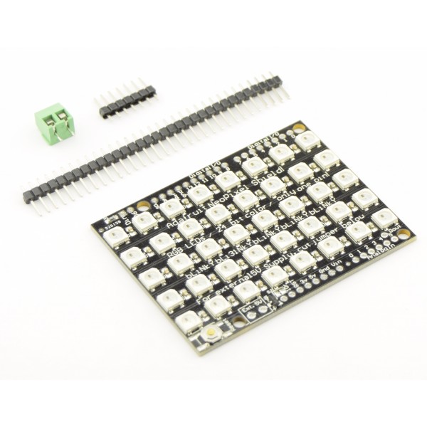 WS2812B Digital 5050 RGB LED - Shield 40 LEDs - 8x5 Matrix