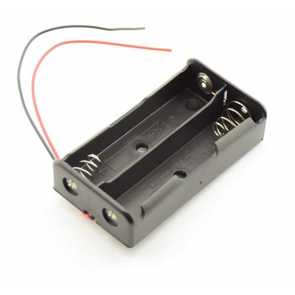 2x 18650 Battery Holder with Loose Wires