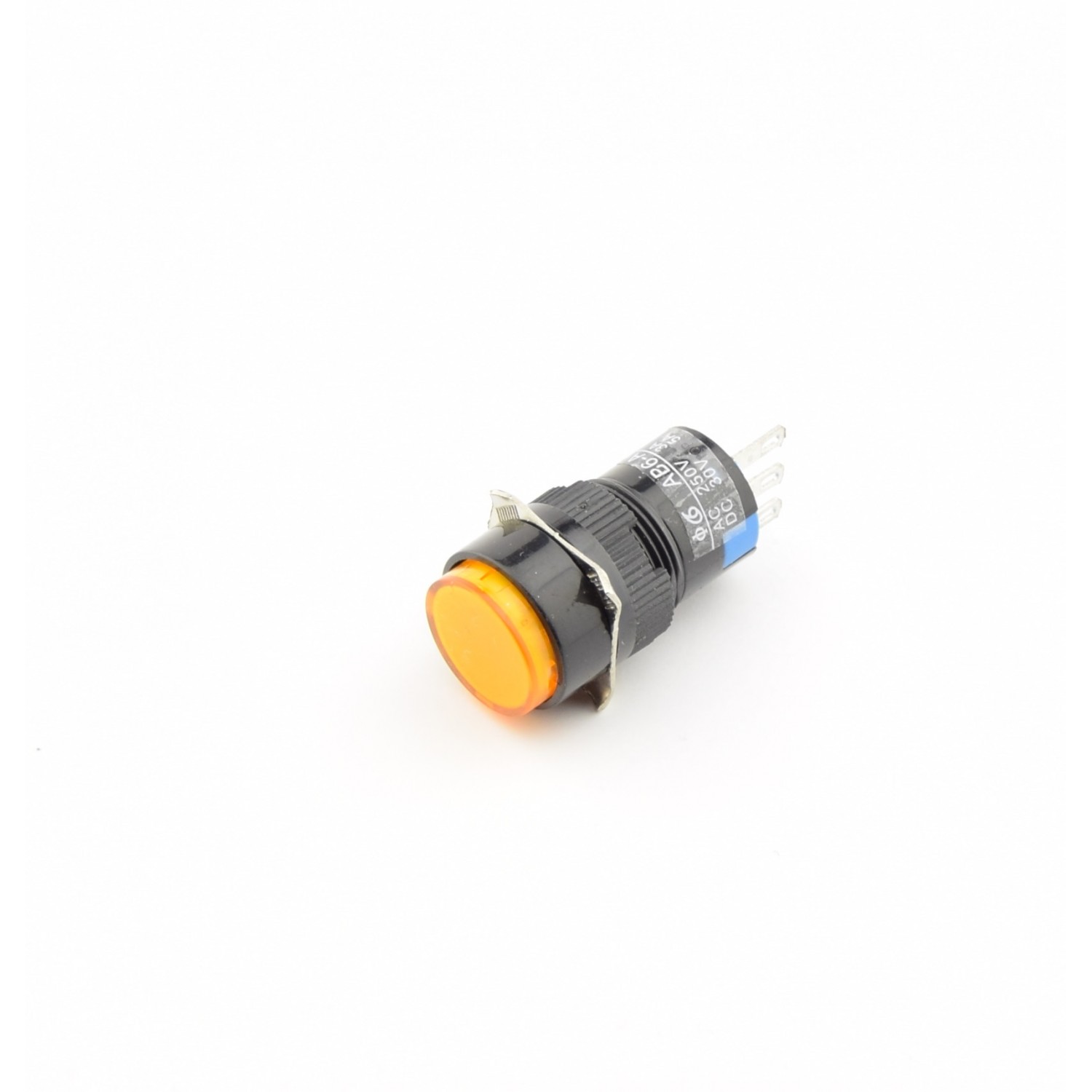 Yellow Push button 16mm - Reset - AB6Y-M-YELLOW