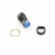 Black Push button 16mm - On/Off