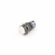 White Push button 16mm - On/Off