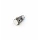 Witte Drukknop 16mm - Reset - Met 6.3V LED Verlichting
