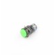 Green Push button 16mm - On/Off - With 6.3V LED lighting