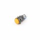 Gele Drukknop 16mm - Aan-uit - Met 6.3V LED Verlichting