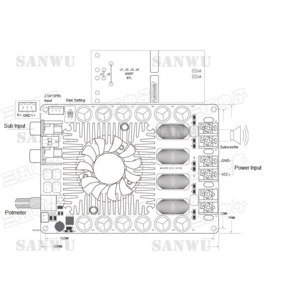 TDA7498E 2x160W or 1x220W Audio Amplifier