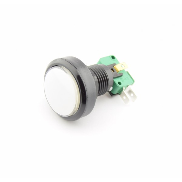 Large White Push button 24mm of 40mm - Reset