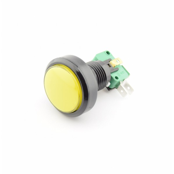 Large Yellow Push button 24mm of 40mm - Reset