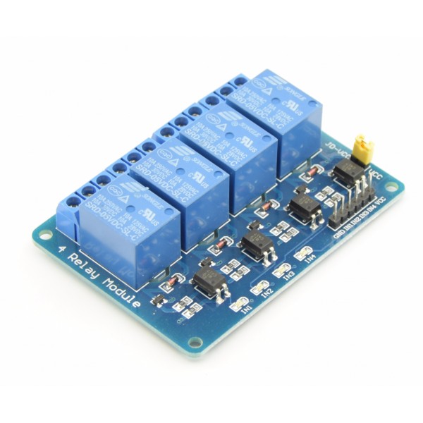 5V relais 4-channel laag-actief