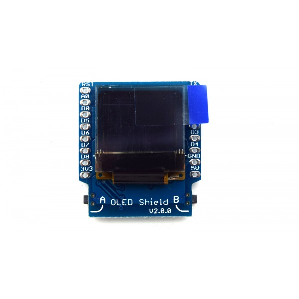 Wemos 0.66 inch OLED Shield voor D1 Mini