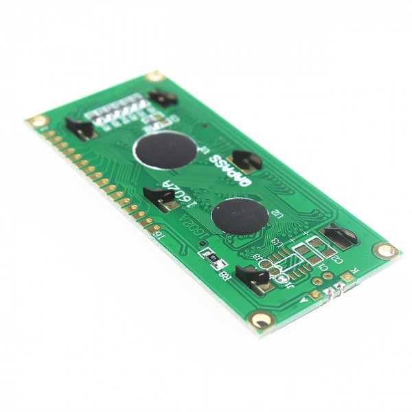 LCD Display 16*2 characters with black text and green-yellow backlight