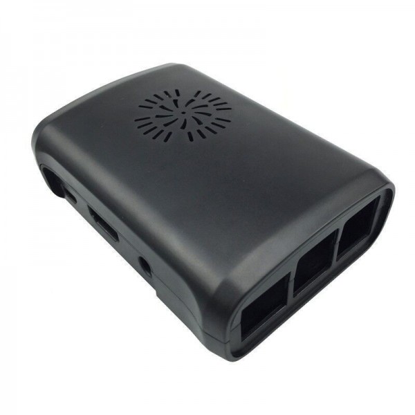 Raspberry Pi 2-3(B) Behuizing - Zwart - Optie voor ventilator