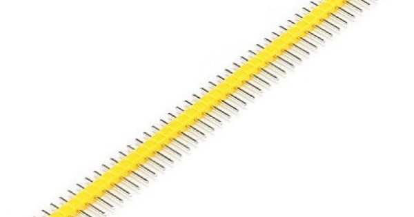 40 Pins header Male - Yellow - 40PMALEYELLOW