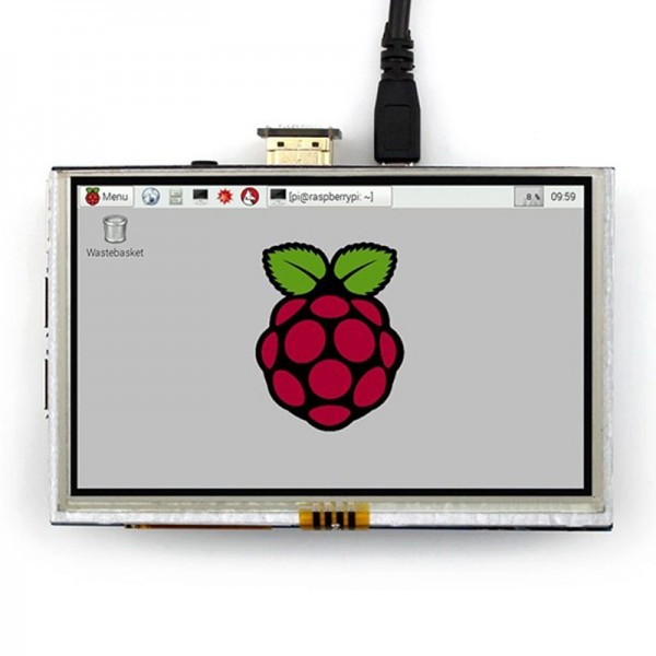 5 inch TFT-LCD Display 800*480 pixels with Touchscreen - Raspberry Pi Compatible