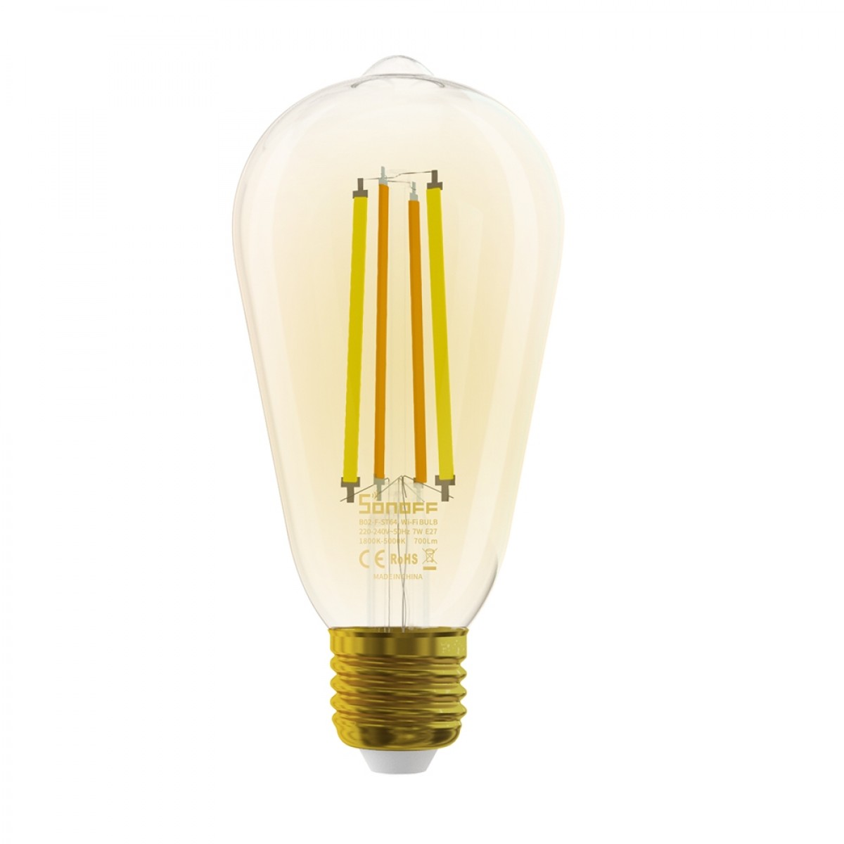 Sonoff B02FST64 WiFi Smart LED Filament Bulb Amber E27