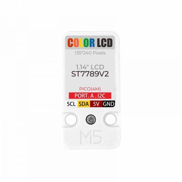 M5STACK Color LCD Unit - 1.14 inch TFT-LCD Display - I2C