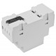 Kradex DIN-Rail Enclosure 2M - Gray - Transparent - Z106JFP ABS V0