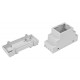 Kradex DIN-Rail Enclosure 2M - Gray - Transparent - Z106JFP ABS V0