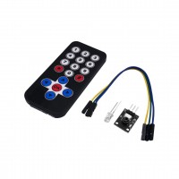 IR sensor module with remote and battery - With IR LED
