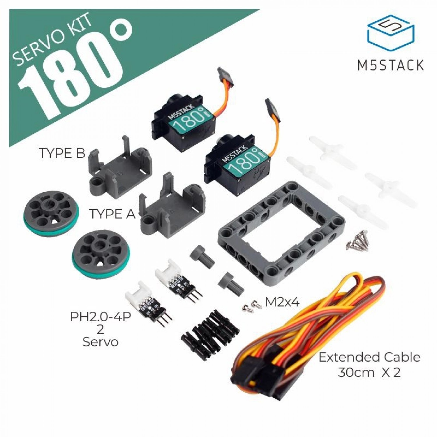 M5STACK Servo Kit 180° M5STACKA076B