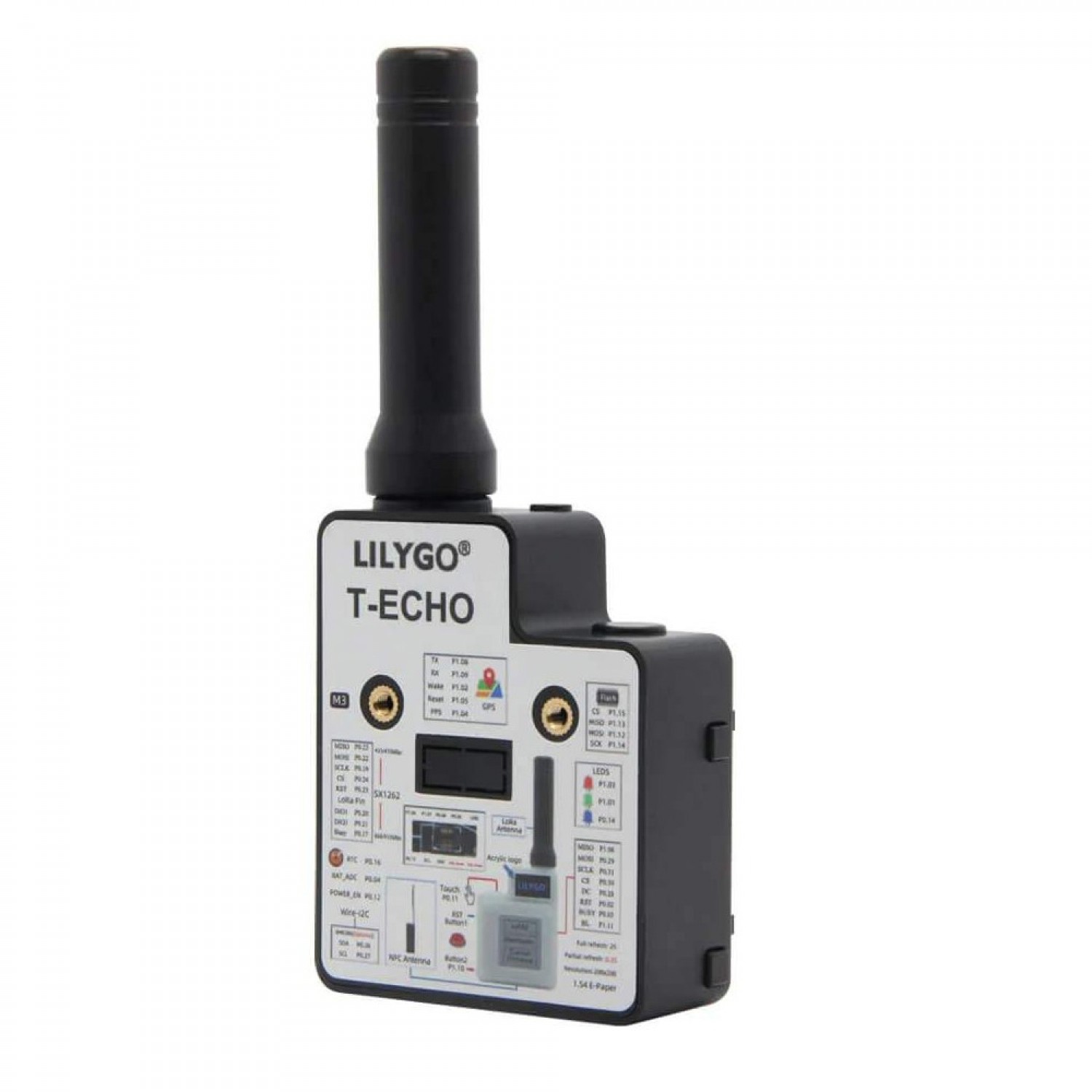 Lilygo ttgo t echo nrf52840 lora 868mhz bme280 gnss zwart