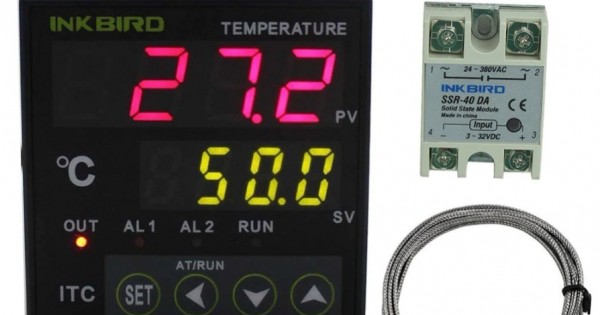 Inkbird ITC-100VH PID Temp Controller K Sensor 40 SSR 100 V ~ 240 V AC pour chauffage ° C Inkbird ITC-100VH PID Temp Controller K Sensor 40 SSR 100 V ~ 240 V AC pour chauffage ° C