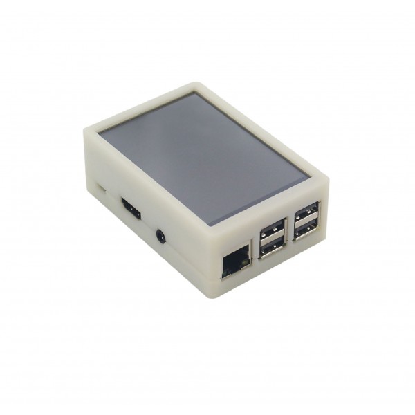 Raspberry Pi 2-3(B) Enclosure - Ivory White - Option for 3.5 inch Display