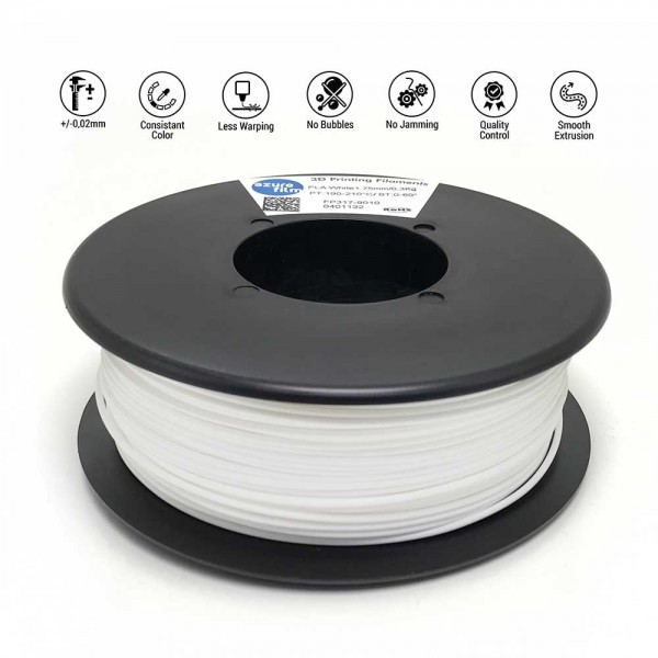 AzureFilm TPU 85A Filament 1.75mm - 300g - White