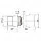 Auspicious Selector Switch - Rotary Switch - 3 Positions - Black