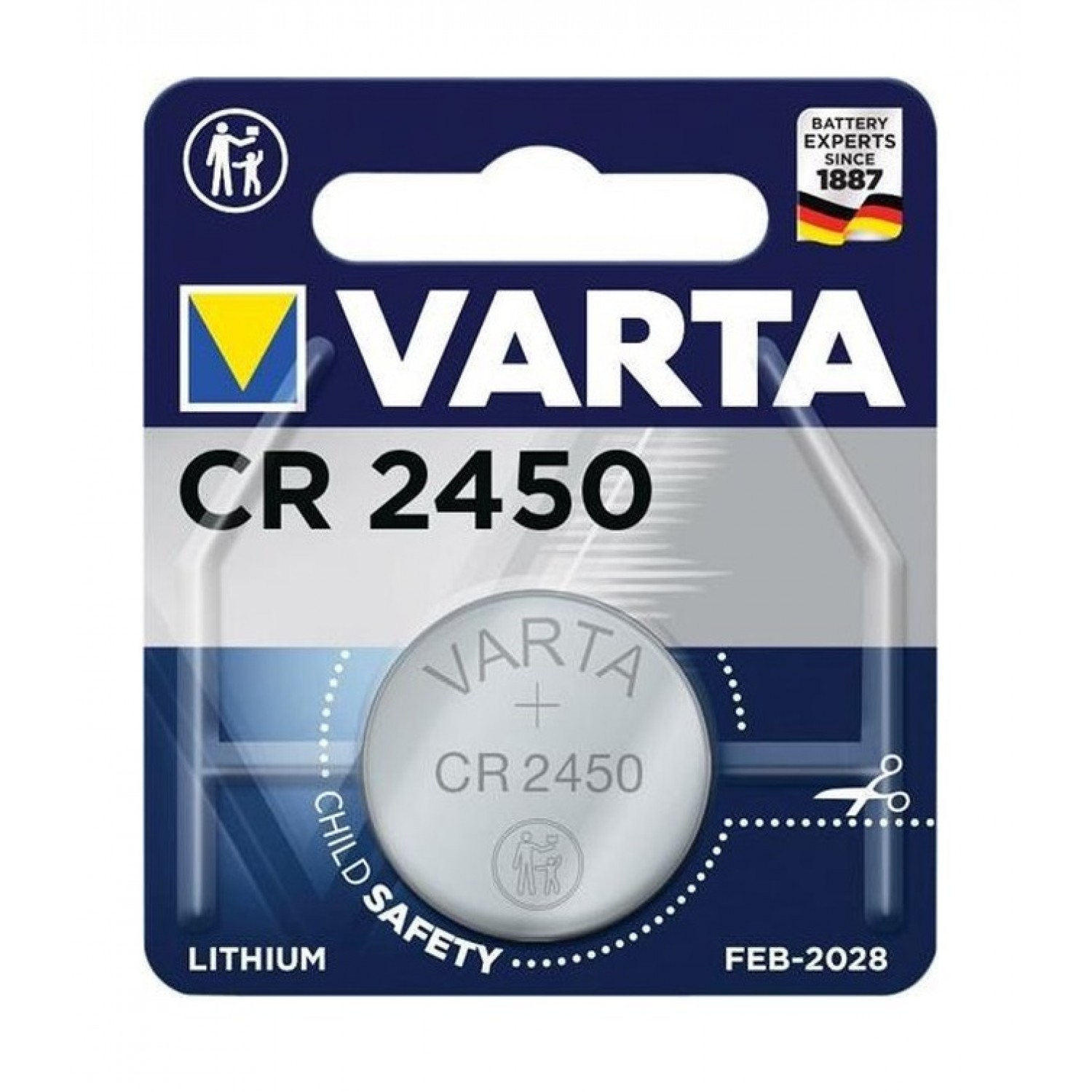 Varta CR2450 3V Lithium Battery VARTACR2450